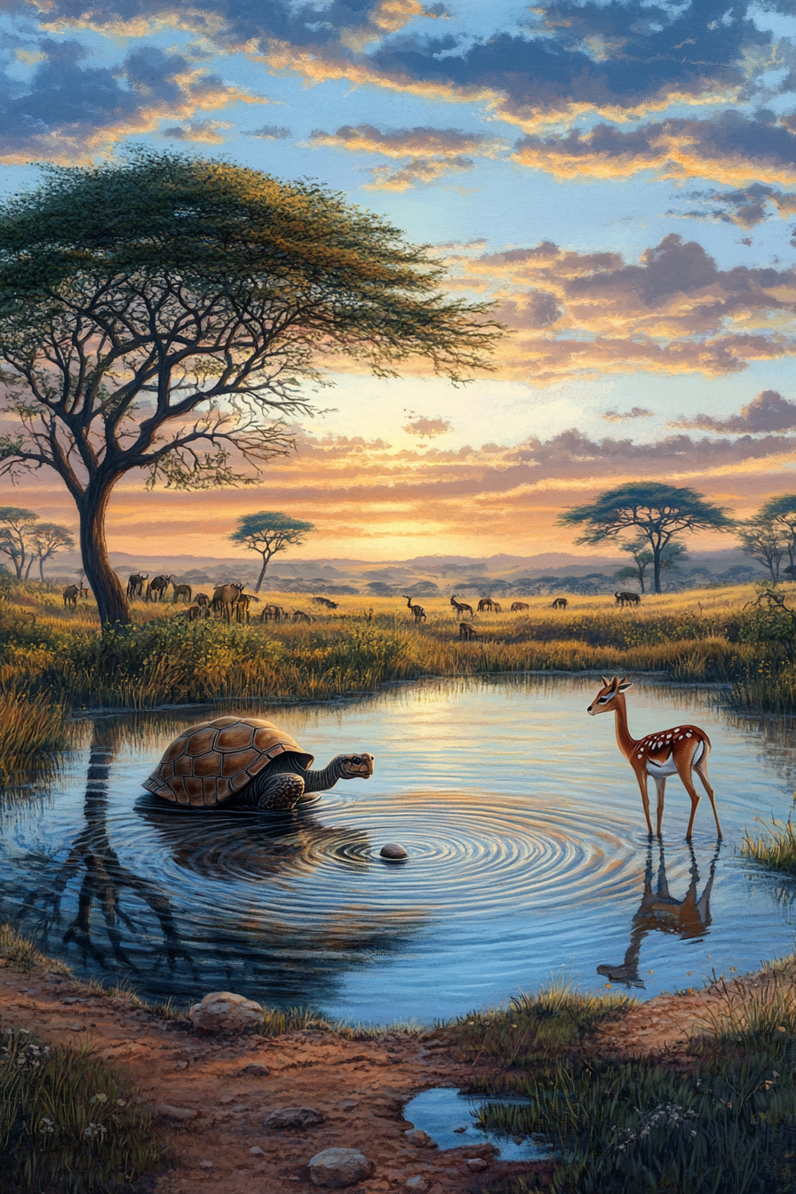 The Watering Hole — illustrated